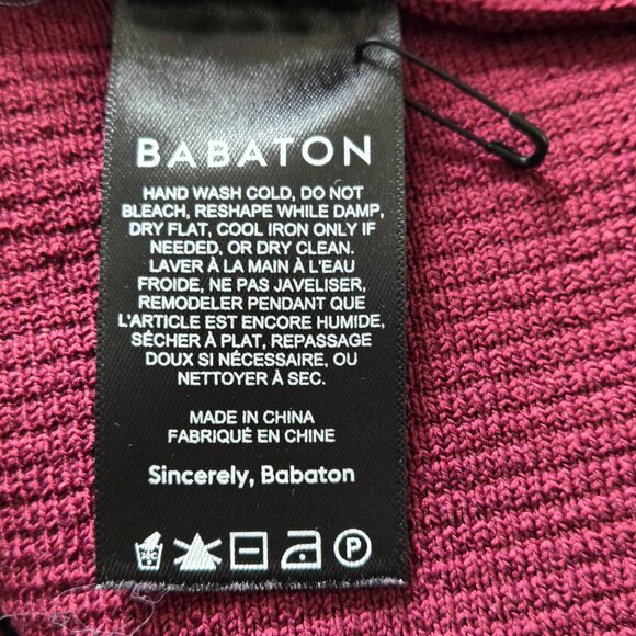 NWOT Aritzia BABATON Sculpt Criss Cross Tank BURGUNDY XS - Picture 9 of 10